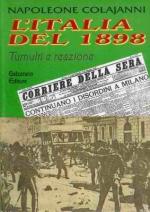 34561 - Colajanni, N. - Italia del 1898. Tumulti e reazione (L')