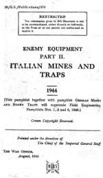 41438 - War Office,  - Italian Mines and Traps