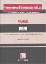 49209 - De Nictolis, R. - Commentario all'ordinamento militare Vol II: Beni