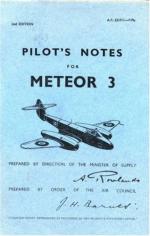 49332 - Air Ministry,  - Pilot's Notes: Gloster Meteor III