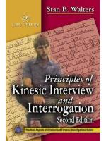 50141 - Walters, S.B. - Principles of Kinesic Interview and Interrogation. 3rd Edition