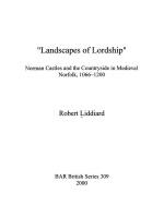 53428 - Liddiard, R. - Landscapes of Lordship. Norman Castles and the Countryside in Medieval Norfolk